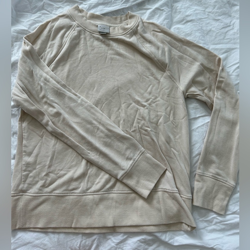 Soft cream sweater